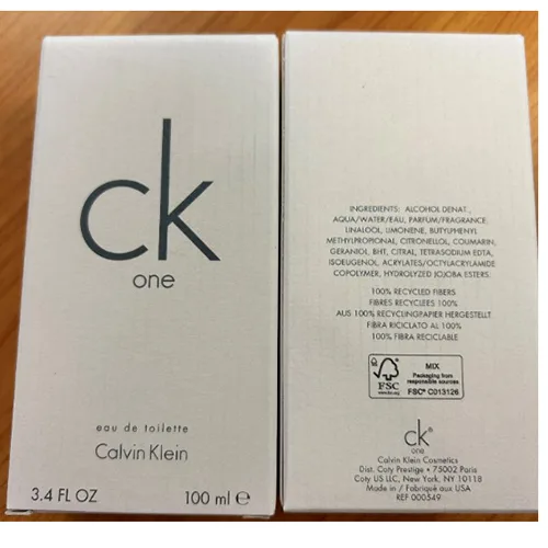 Eau de toilette «CK one» (Calvin Klein)