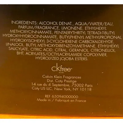 Eau de toilette «CKFree» — foto 3 dell'alert SR/00357/26