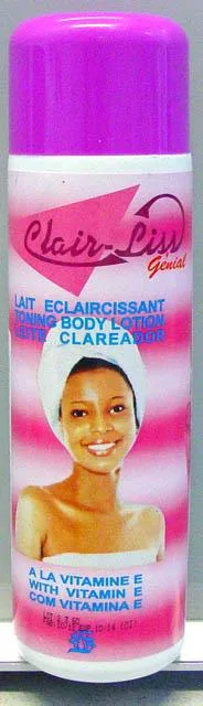 Prodotto schiarimento della pelle «Clair Liss Génial toning body lotion with vitamin E» — foto 1 dell'alert A12/1451/14