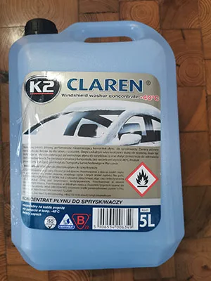 Liquido di lavaggio del parabrezza dell'automobile «CLAREN Windshield washer concentrate -40°C» (K2)