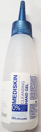 Disinfettante per le mani «Cleansing hand gel with alcohol» (Mediskin)