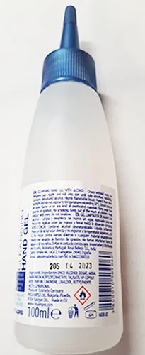 Disinfettante per le mani «Cleansing hand gel with alcohol» — foto 2 dell'alert A12/01868/23