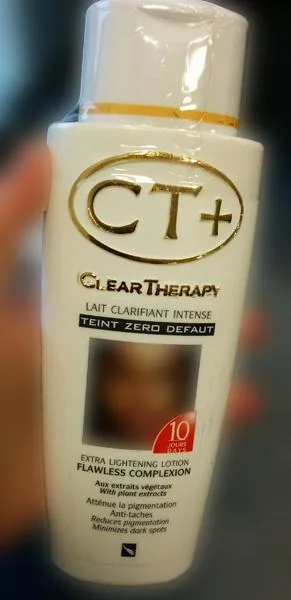 Prodotto schiarimento della pelle «Clear Therapy, extra lightening lotion» (CT+)