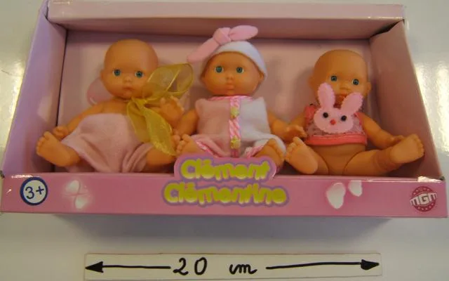 Set di bambole di plastica «Clément, Clémentine» (Mgm)