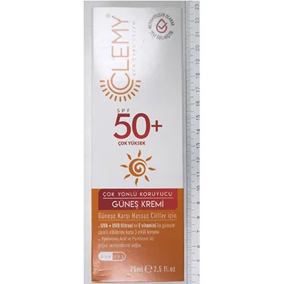 Crema solare «Clemy Sun Care Cream» — foto 1 dell'alert A12/03209/24