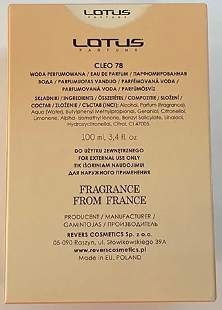 Profumo «Cleo» — foto 2 dell'alert A12/00476/23