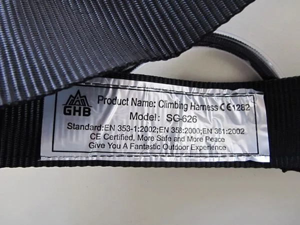 Imbracatura da arrampicata «Climbing Harness» — foto 2 dell'alert A12/0003/19