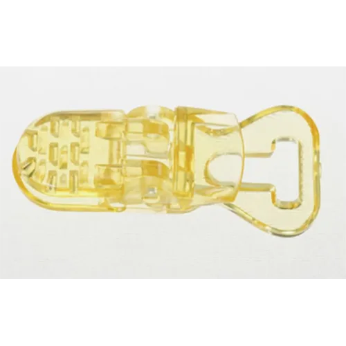 Porta succhietti «Clip attache tetine Jaune en plastique»