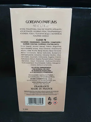 Eau de toilette «Close» — foto 2 dell'alert A12/02088/23