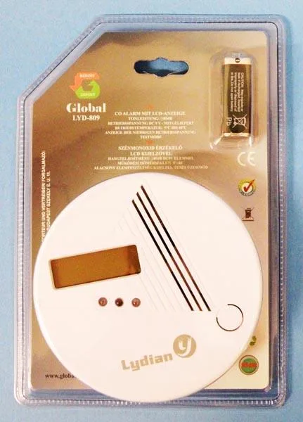 Rilevatore di monossido di carbonio «CO ALARM MIT LCD-ANZEIGE (CO Alarm with LCD display)» (Global / Lydian)