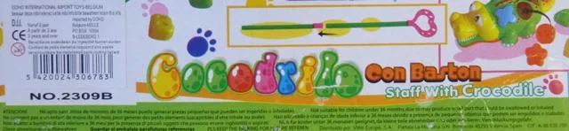 Coccodrillo di plastica «Cocodrilo con baston / Staff with crocodile» — foto 3 dell'alert A12/0697/14