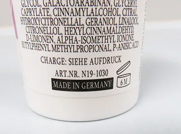 Crema per le mani «Code No. One Paticuliere HandCreme» — foto 5 dell'alert A12/01373/23