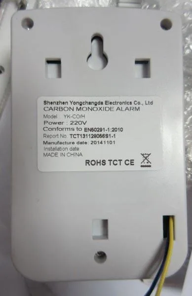 Rivelatore di monossido di carbonio «CoDetector» (Shenzhen Yongchangda Electronics)