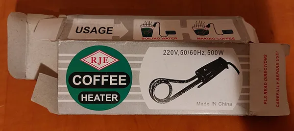 Riscaldatore ad immersione «Coffee heater» — foto 2 dell'alert A12/00272/22