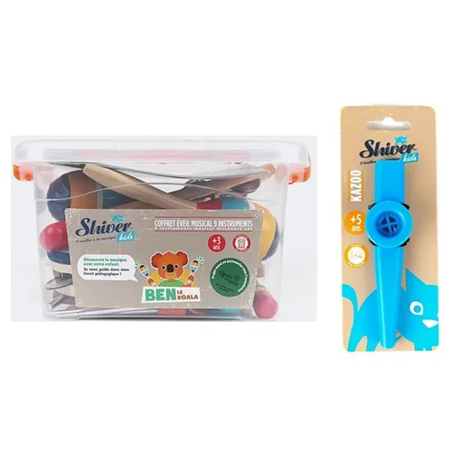 Kazoo giocattolo «Coffret éveil musical 9 instruments BEN LE KOALA» (SHIVER kids)