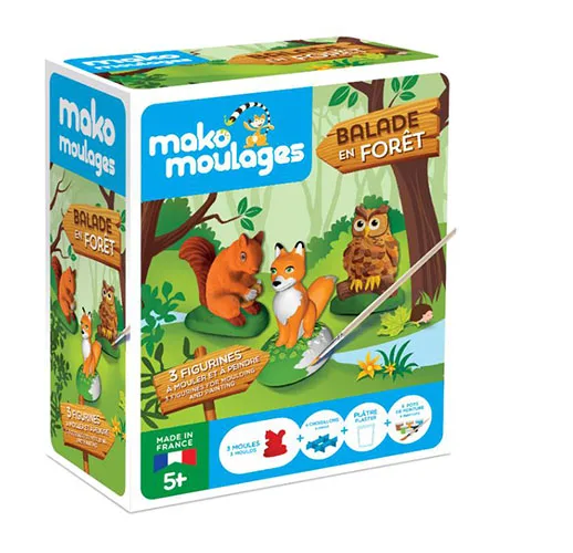 Kit di modellazione giocattolo «Coffrets Cap sur la mer / Balade en forêt / Le monde des dinosaures» (Mako moulages)