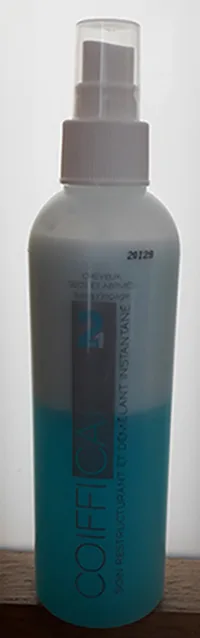 Prodotti per lo styling dei capelli «Coifficare 2 en 1 - restructurant et démélant instantané - Cheveux secs et abîmés» — foto 1 dell'alert A12/00017/21