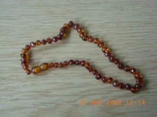 Collana – Albero Fossilizzato Resina dentizione collana (Green Baby)