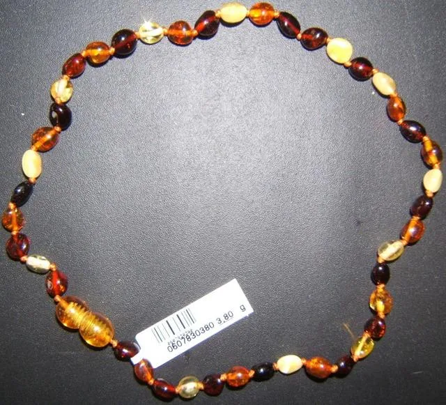 Collana di ambra bambino &amp; #13; &amp; #13; (Natalex)