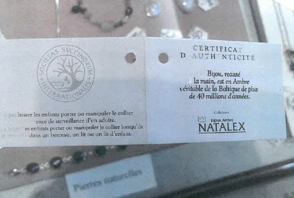 Collana di ambra (NATALEX for Nature &amp; Découvertes)