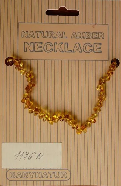 Collana di dentizione ambrata "Collana ambra naturale" (Babynatur)