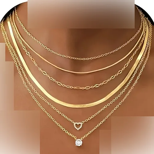Set di collane «Collier chaine os de serpent pour femmes» — foto 3 dell'alert SR/04435/25