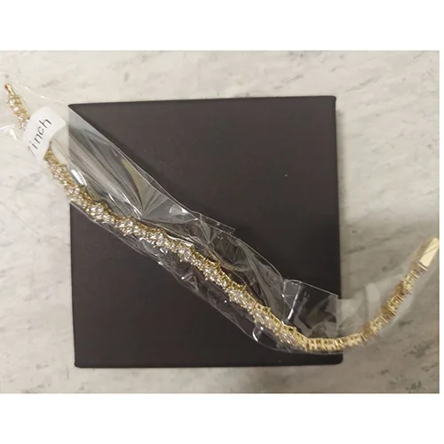 Bracciale «Collier de tennis croisé pour hommes et femmes» — foto 2 dell'alert SR/04467/25
