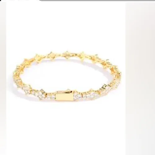 Bracciale «Collier de tennis croisé pour hommes et femmes» — foto 3 dell'alert SR/04467/25
