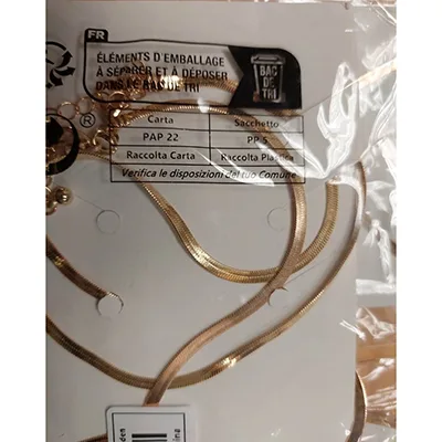Collana «Collier doré en forme de Y» (Fashion Jewelry)