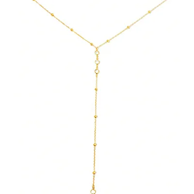 Collana «Collier sexy en or avec diamants en forme de Y. Collier long et brillant en or pour les …» — foto 1 dell'alert SR/00506/26