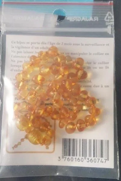 Collana di ambrato «Colliers d'ambre bébé» (NATURAL AMBER)
