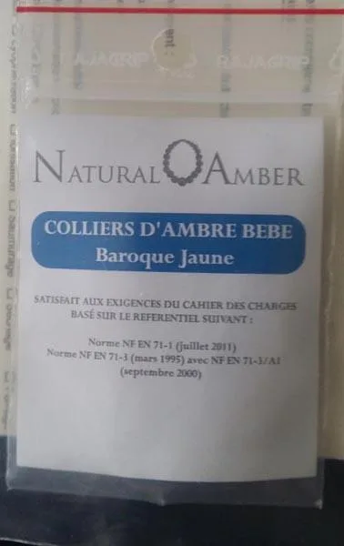 Collana di ambrato «Colliers d'ambre bébé» — foto 2 dell'alert A12/0239/16