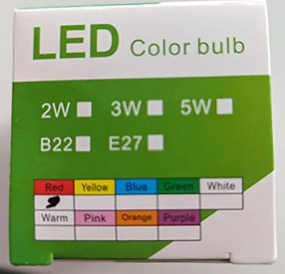 Lampadina a LED «Colored LED Bulb» — foto 5 dell'alert A12/02484/23