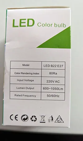 Lampadina a LED «Colored LED Bulb» — foto 7 dell'alert A12/02484/23