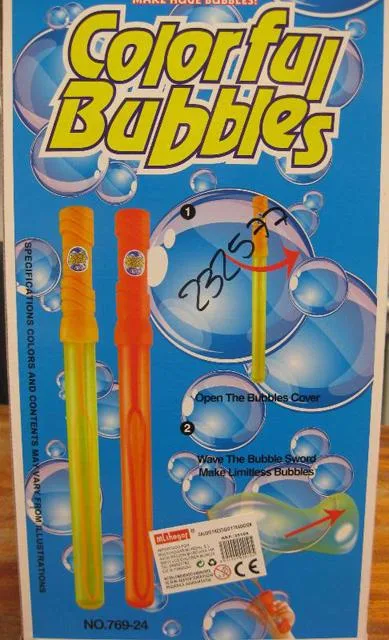 Giocattolo della bolla di sapone «Colorful Bubbles» (Mlthogar)