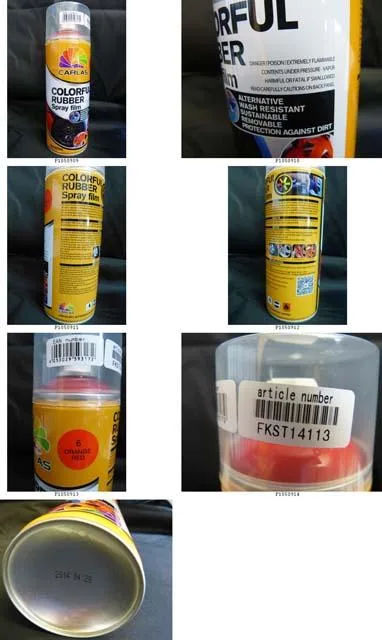 Spruzzo di vinile «Colorful rubber spray film» — foto 1 dell'alert A11/0117/14