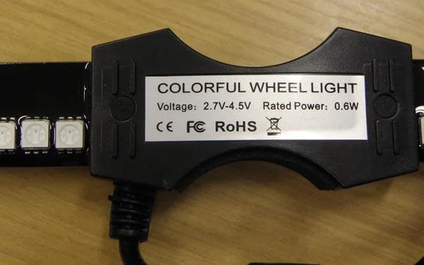 Luce della ruota della bicicletta «Colorful Wheel Light» — foto 3 dell'alert A12/0271/16