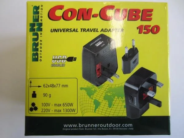 Adattatore della spina di viaggio «Con-Cube 150, Universal Travel Adapter» (Brunner)
