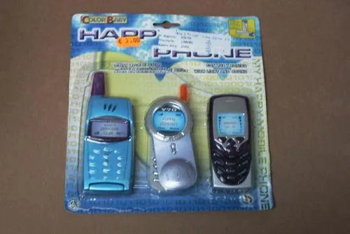 Confezione di tre telefoni cellulari giocattolo (Color Baby)