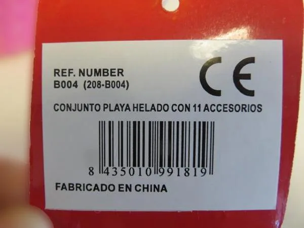 Giocattolo da spiaggia «Conjunto Playa Helado con 11 Accesorios» — foto 3 dell'alert A12/0934/18