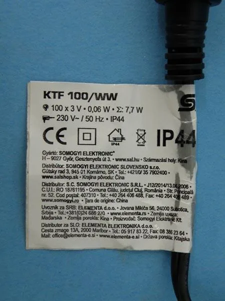 Catena di illuminazione «CONNECTABLE CHRISTMAS LIGHTS SET» — foto 5 dell'alert A12/1174/17