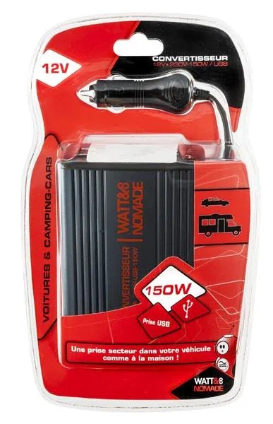 Convertitore di potenza «Convertisseur 12V – 230V - 150W / USB» — foto 2 dell'alert A12/1115/15