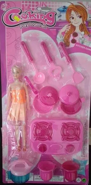 Bambola di plastica con set da cucina «Cooking - Play together!» — foto 2 dell'alert A12/1476/17