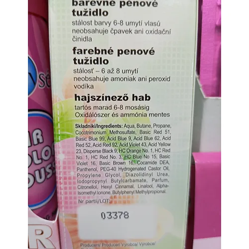 Mousse colorante per capelli «COOL COLORS!» — foto 3 dell'alert SR/01089/25