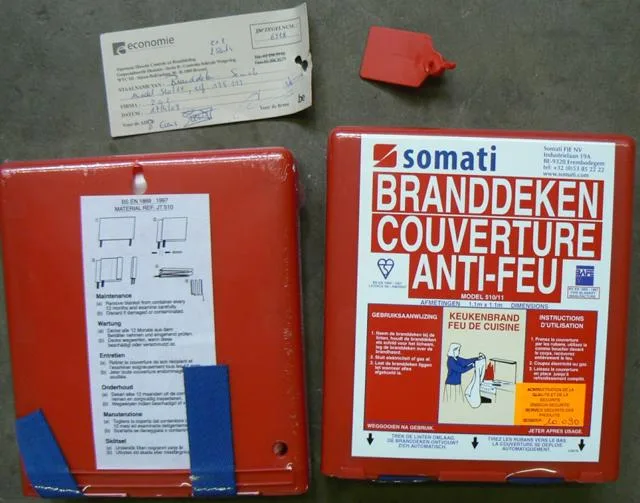 Coperta antincendio – Branddeken, Couverture Anti-Feu — foto 1 dell'alert 0900/10