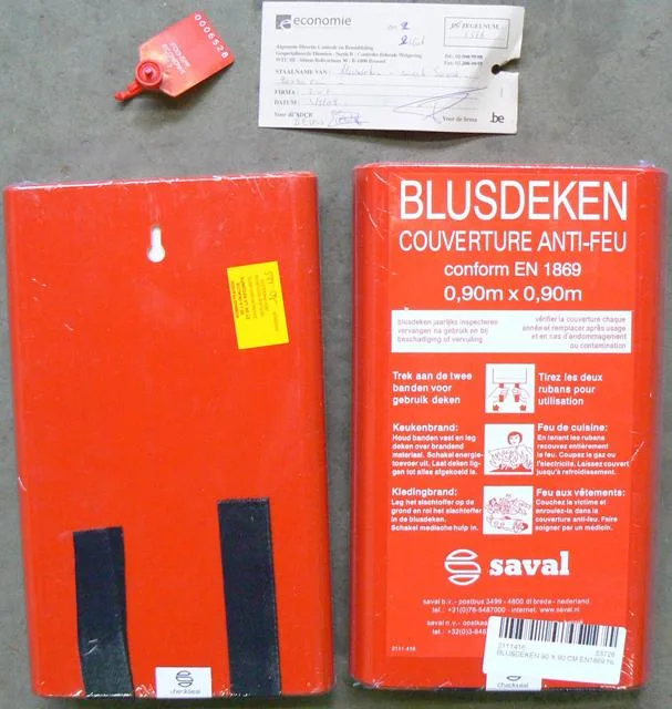 Copertura antincendio – Blusdeken/Couverture Anti-Feu (Saval)