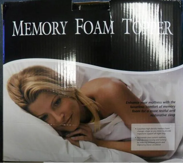 Copri materasso Memory foam topper &amp; #13; &amp; #13; — foto 1 dell'alert 0219/12