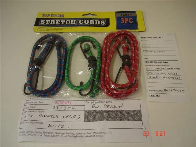 Corde elastiche per valigie – 3 pz — foto 1 dell'alert 1555/10