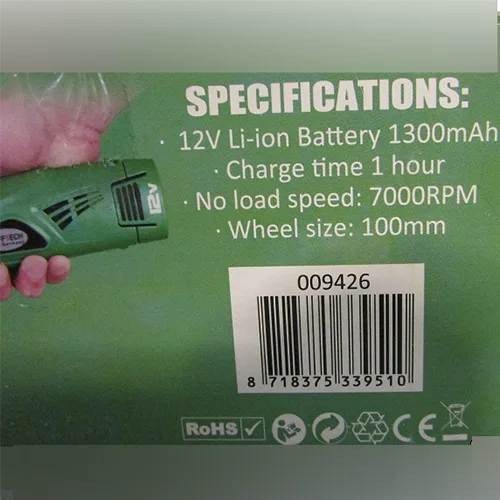 Smerigliatrice angolare «Cordless angle grinder» (Höfftech)