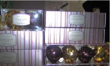 Cosmetici simili a cioccolatini di forma, colore, aspetto, dimensione e profumo (CIOCCO THERAPY line)
